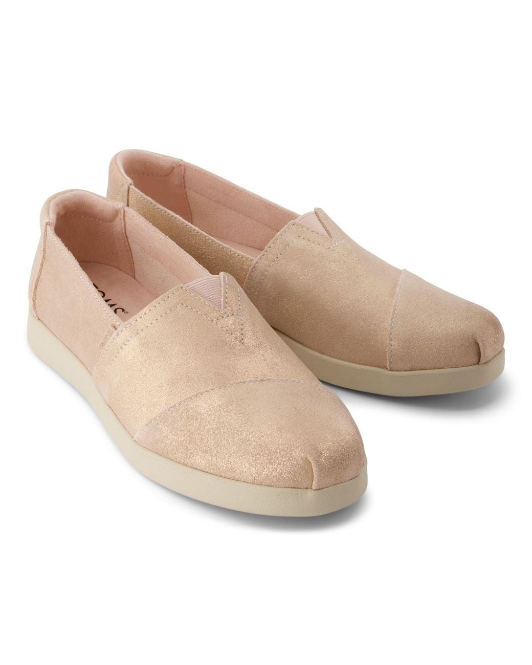 TOMS Natural Alpargata Plus Leather Pale Espadrilles