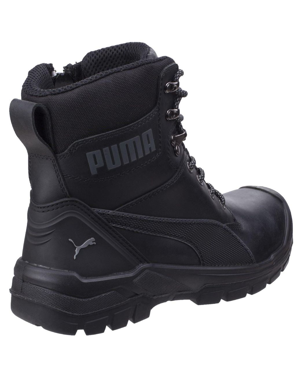 PUMA Black Conquest 630730 Leather Safety Boots