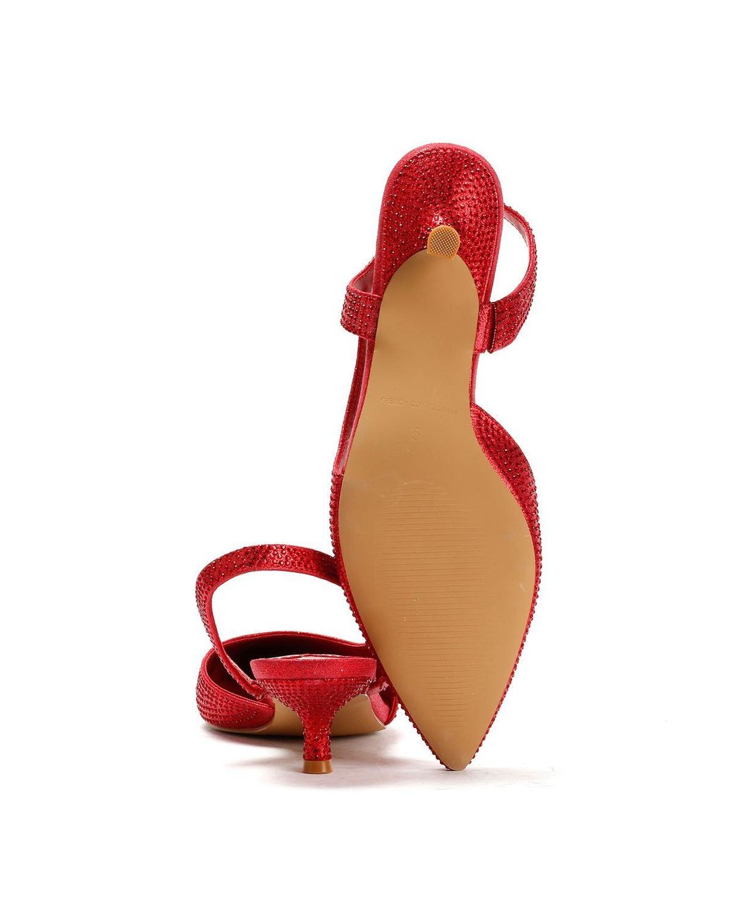 French Connection Red Venus Kitten Heels