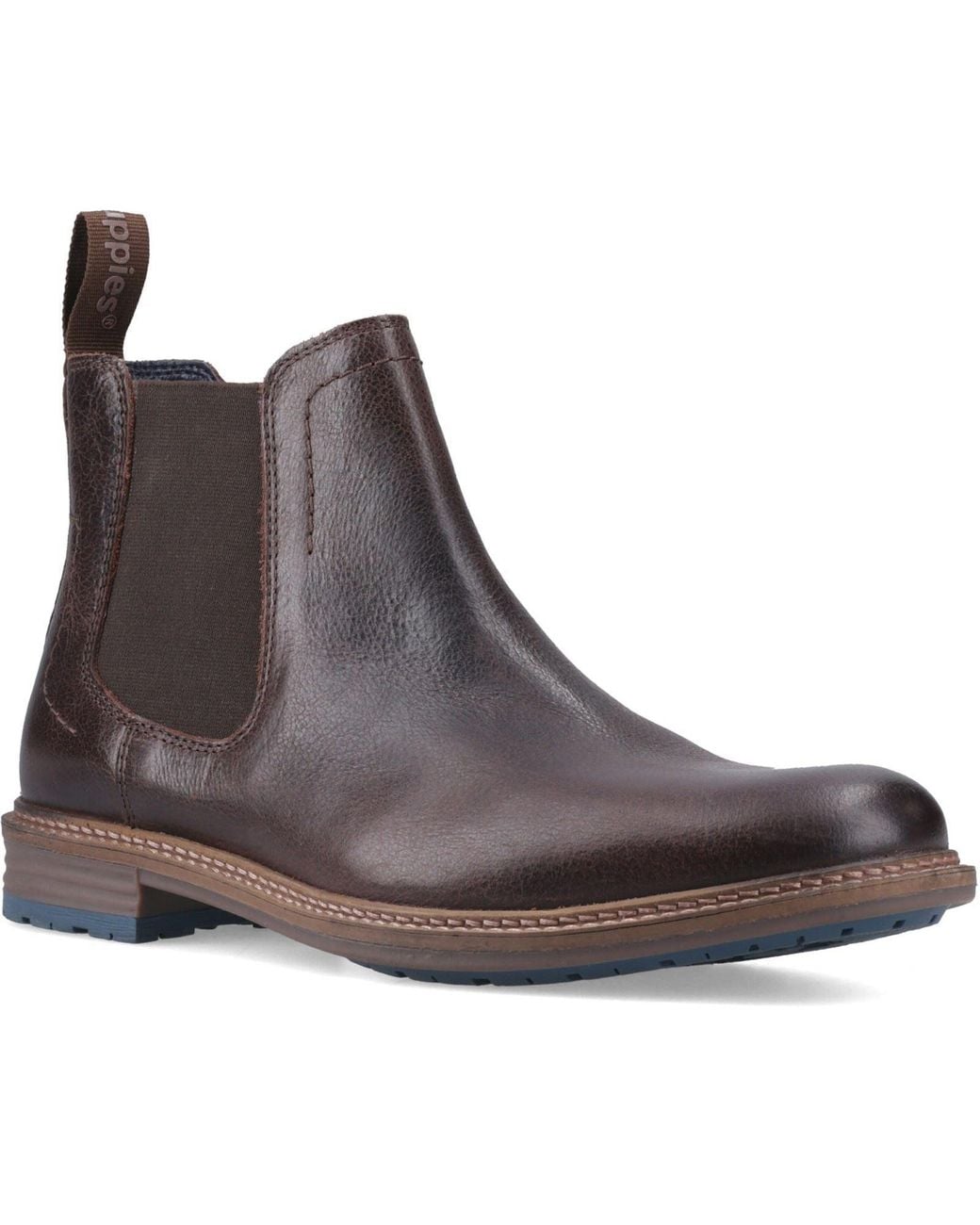 Hush Puppies Brown Justin Leather Chocolate Boots for men