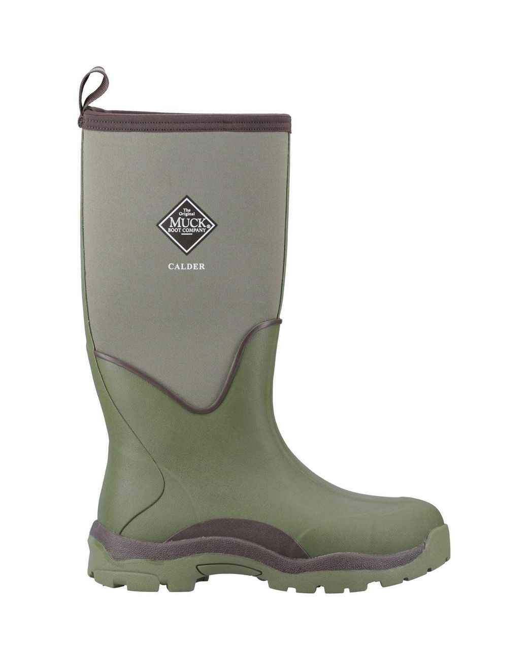 Muck Boot Green Calder Rubber Wellington Boots