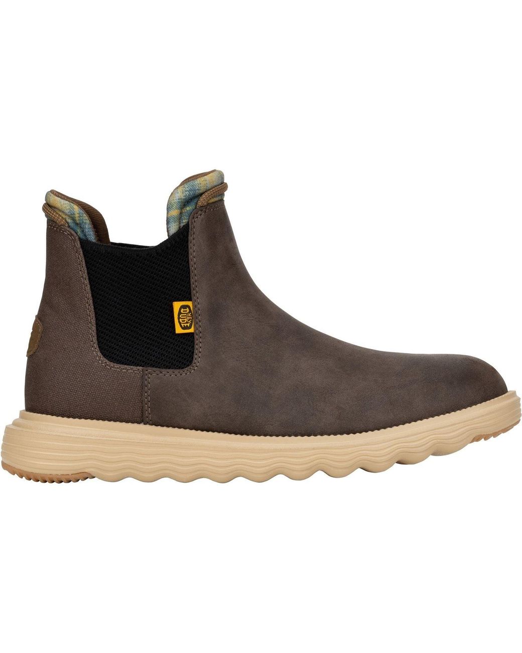 HeyDude Brown Branson Classic Synthetic Desert Boots for men