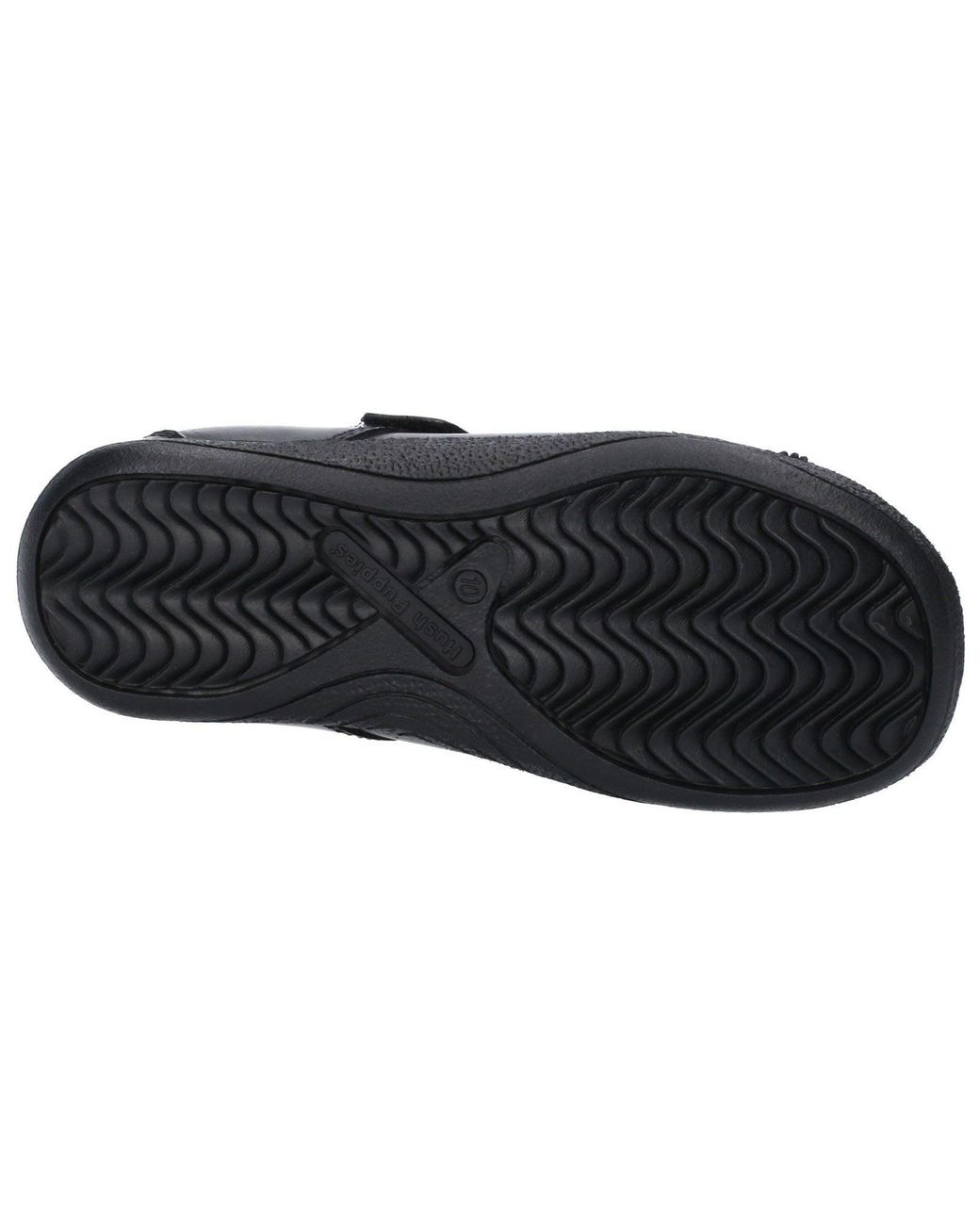 Hush Puppies Black Jessica Senior Leather Girls's Shoes