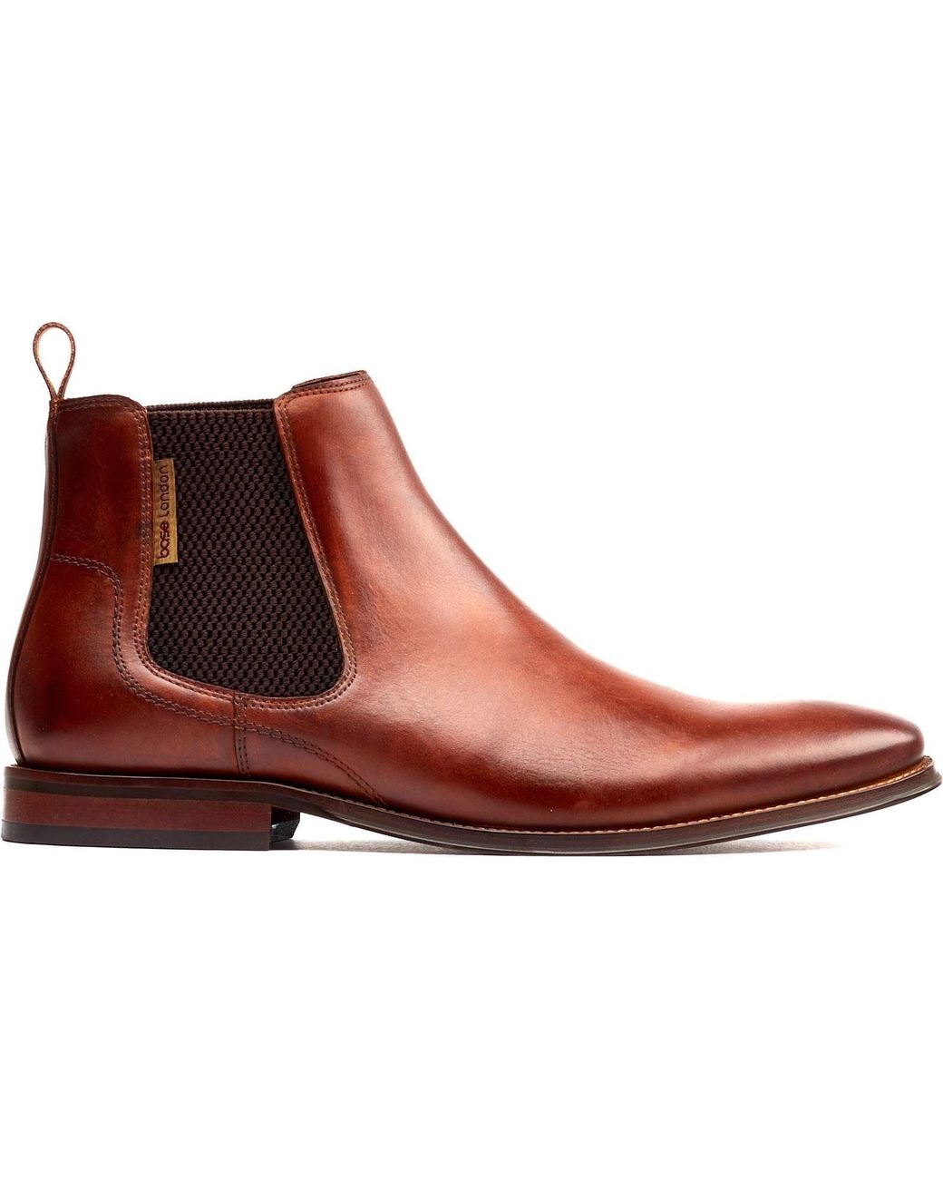 Base London Brown Sikes Leather Boots for men