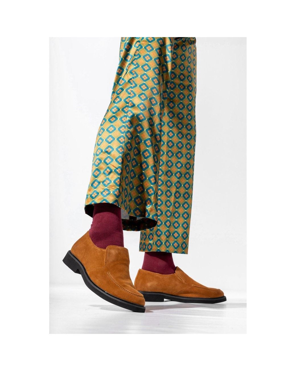 Hush Puppies Brown Earl Slip On Suede Chestnut Loafers for men
