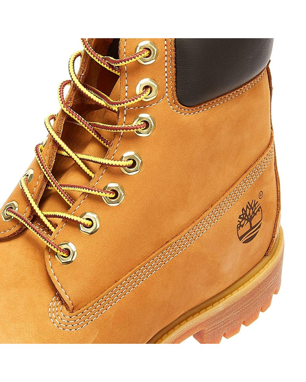 timberland mens wheat premium 6 inch nubuck leather boots