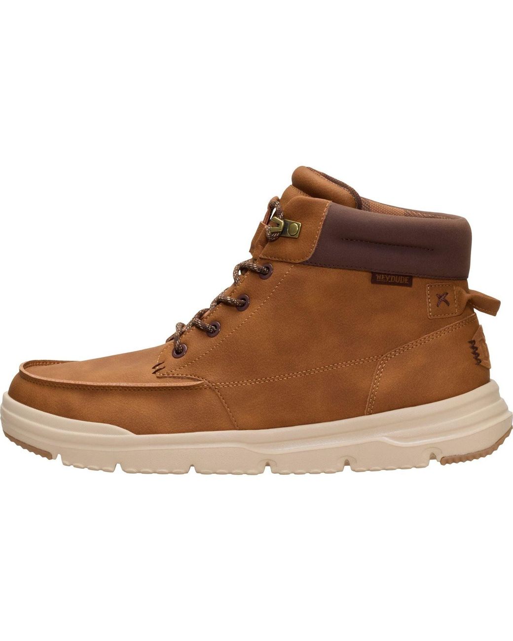 HeyDude Brown Bradley Ii Classic Polyurethane Argan Oil/Multi Ankle Boots for men