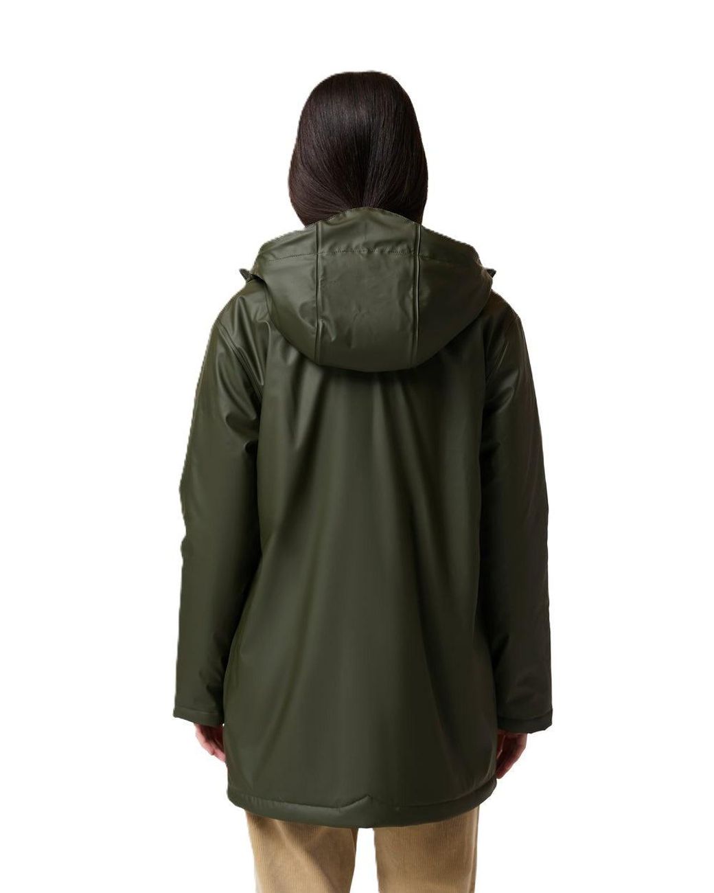Hunter Green Short Cocoon Cloak Rain Jacket