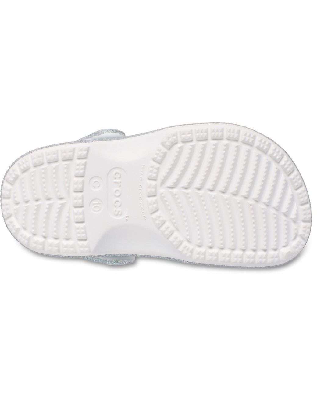 CROCSTM Blue Classic Glitter Clog Synthetic Clogs
