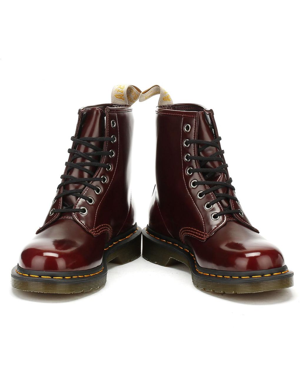 doc martens vegan 1460 cherry red