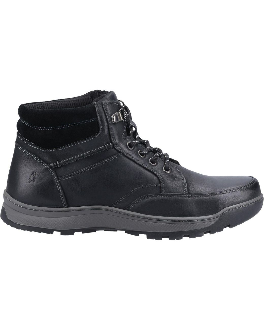 Hush Puppies Black Grover Nubuck Boots for men