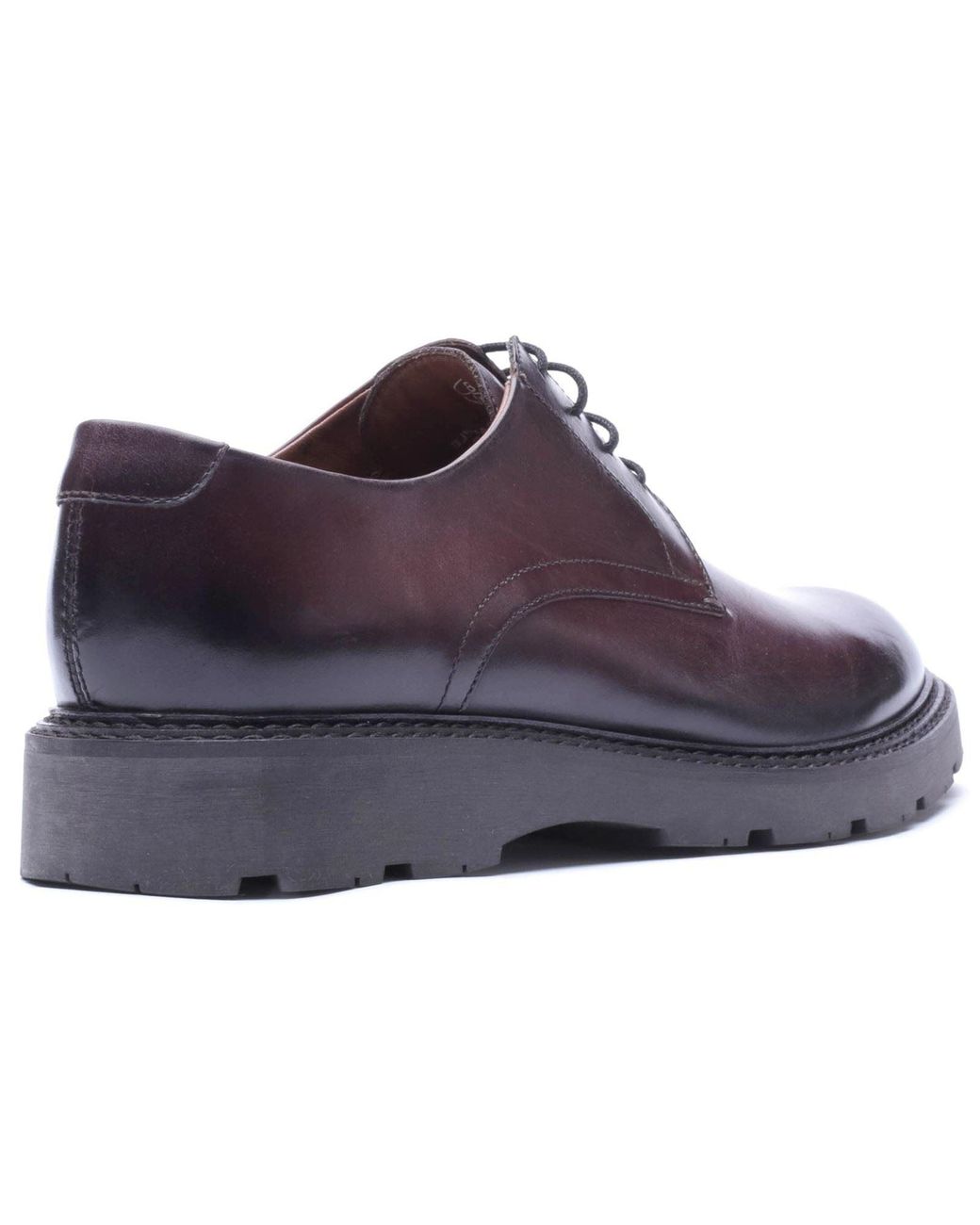 Base London Purple Vector Leather Washed Lace-Up Shoes for men