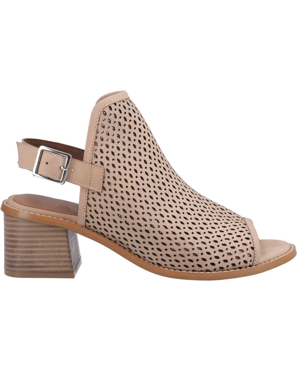 Hush Puppies Brown Louise Heeled Leather Heels