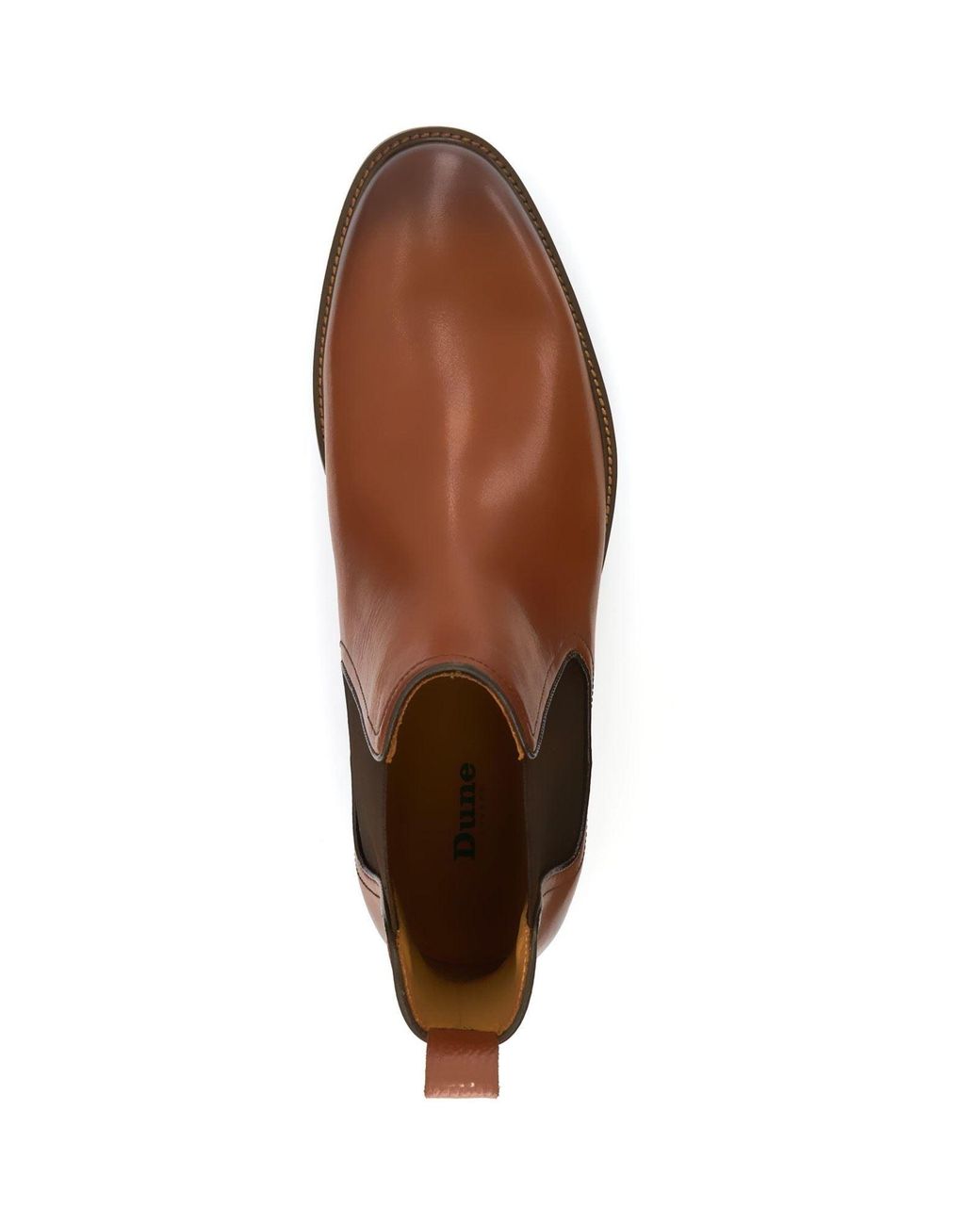 Dune Brown Characteristic Leather Boots for men