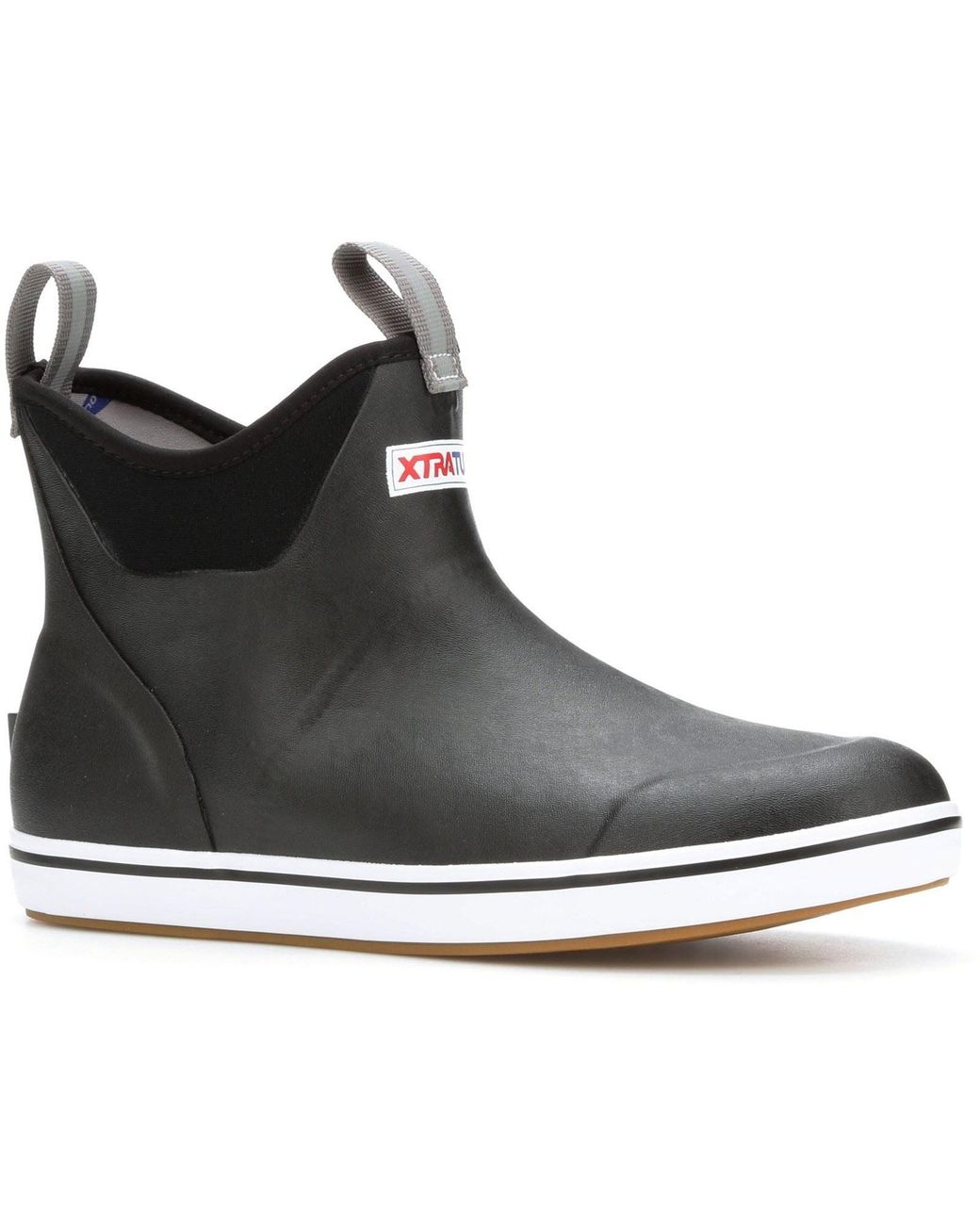 XtraTuf Black Ankle Deck Rubber Wellington Boots