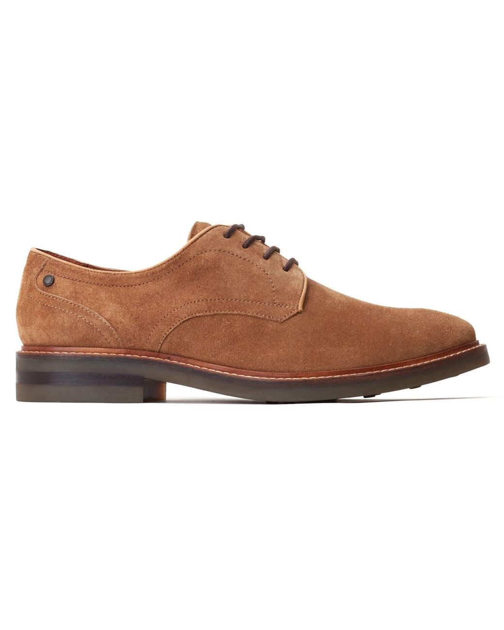 Base London Brown Mawley Leather Ginger Oxford Shoes for men