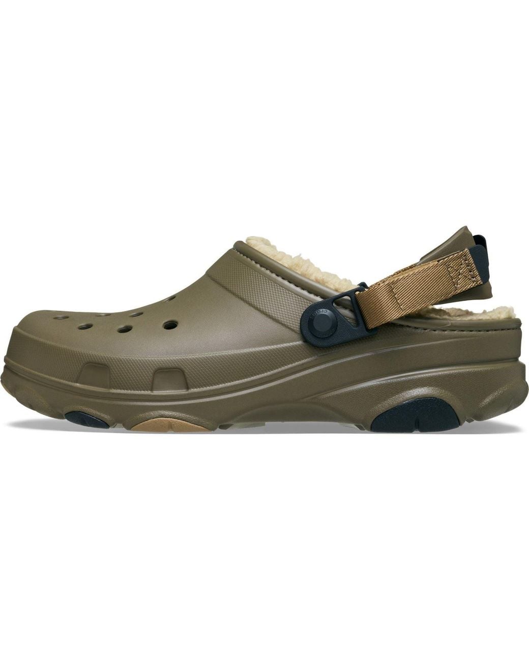 CROCSTM Green All Terrain Lined Eva Walnut Clogs for men