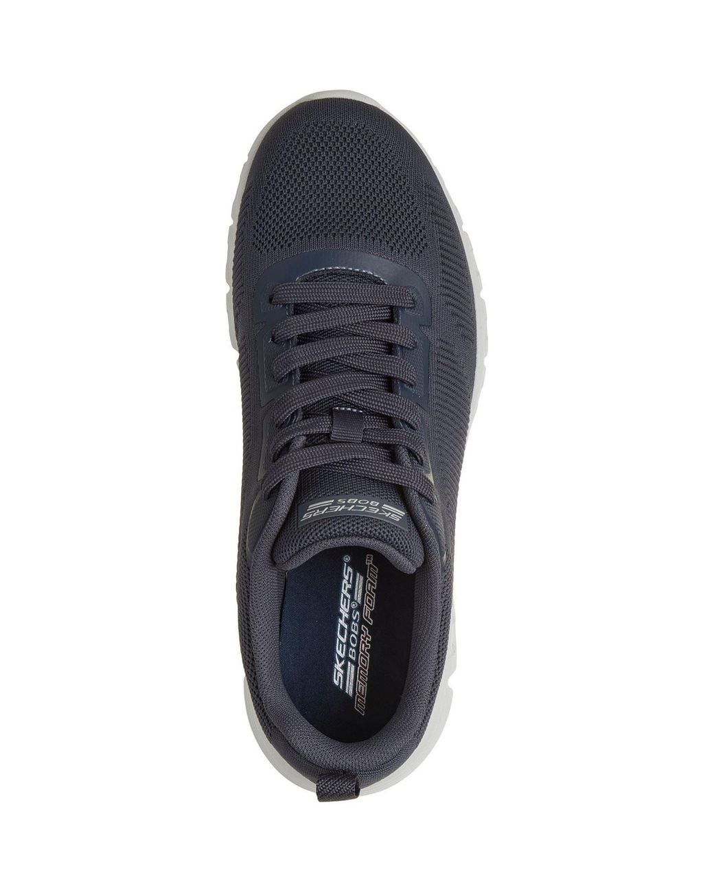 Skechers Blue Bobs B Lite Textile Dark Trainers for men