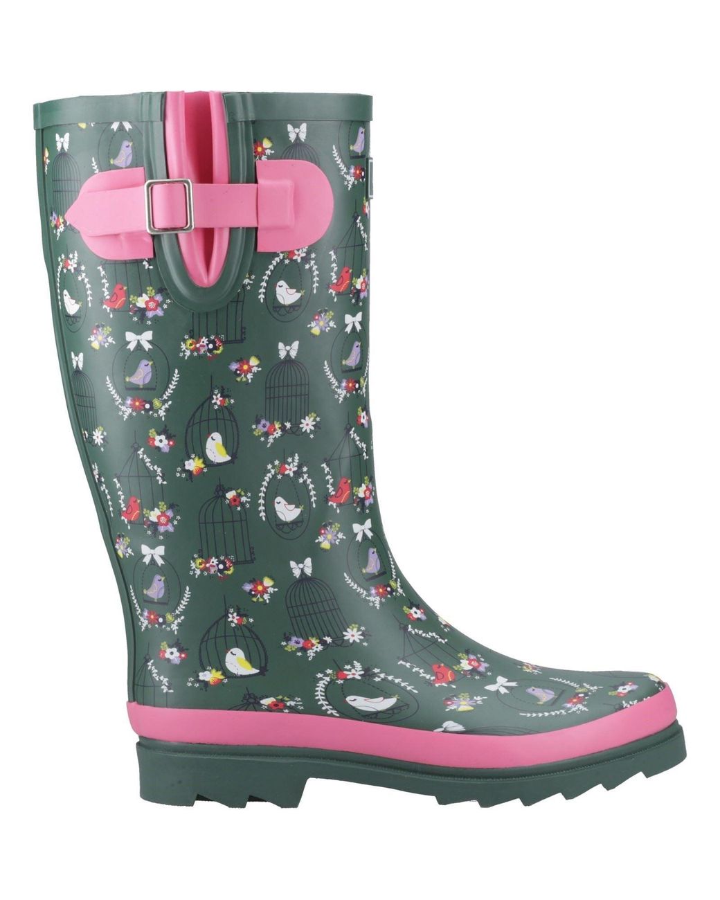 Cotswold Green Cleeve Tall Rubber Wellington Boots
