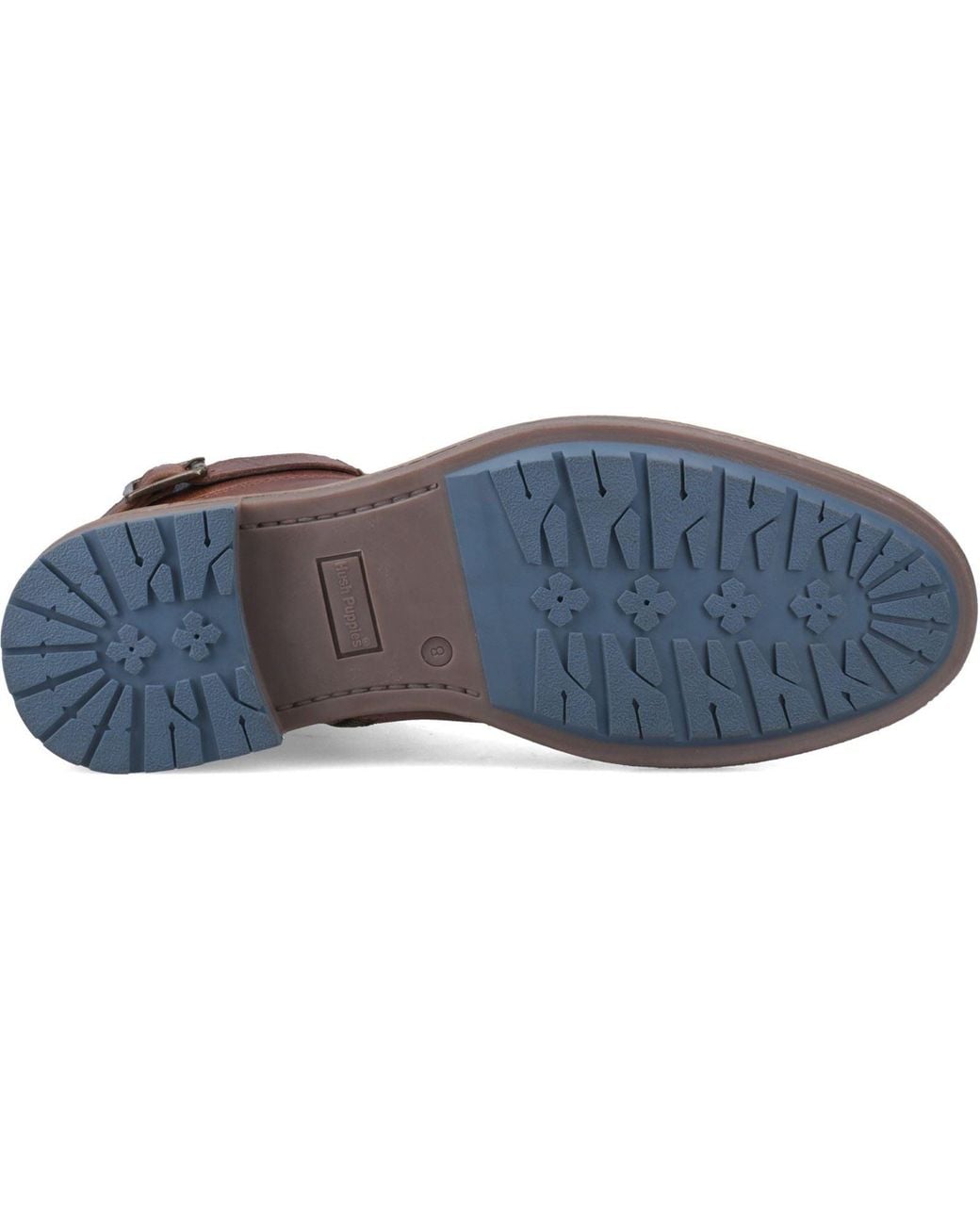 Hush Puppies Brown Jordan Leather Dark Ankle Boots for men