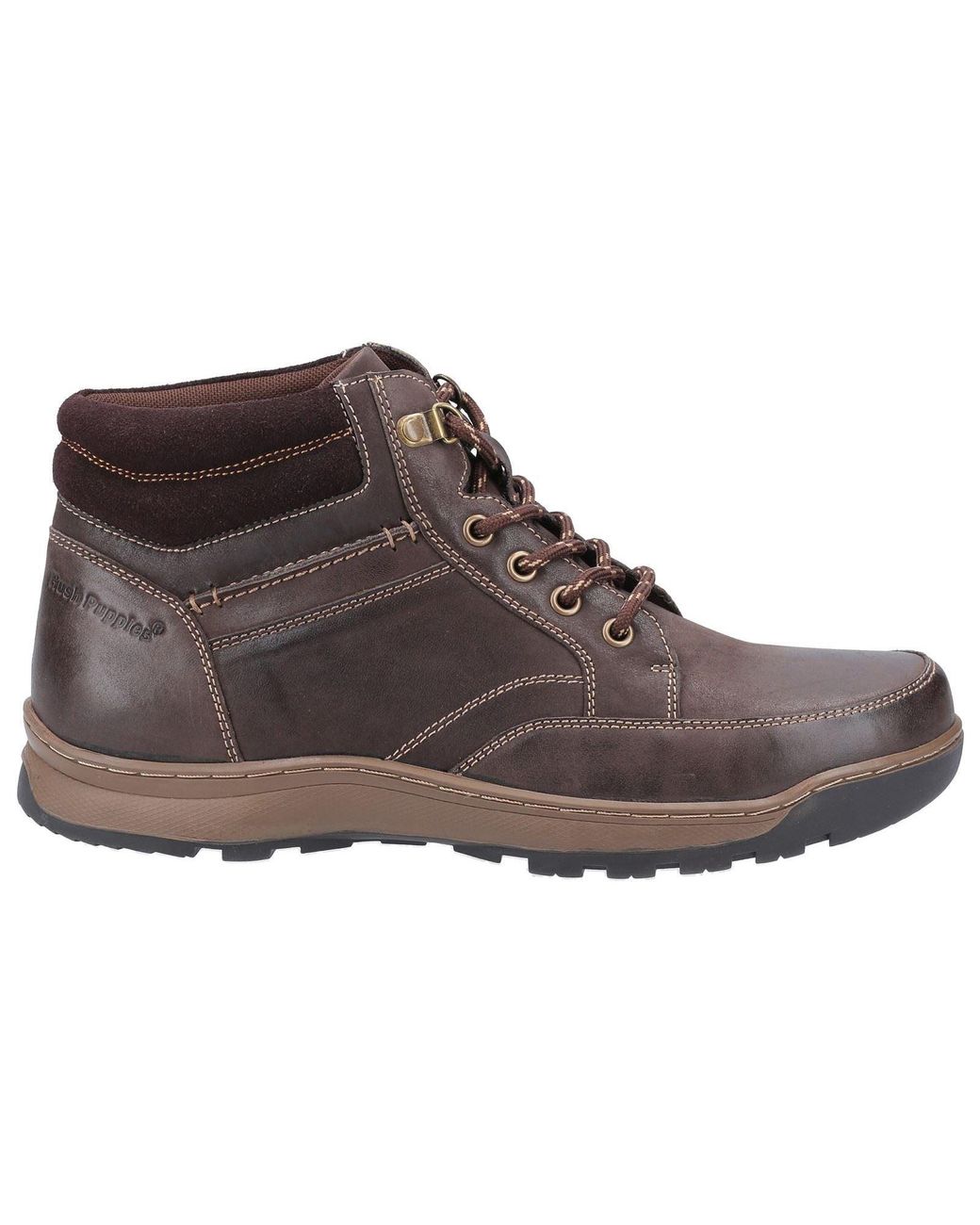 Hush Puppies Brown Grover Nubuck Tan Boots for men