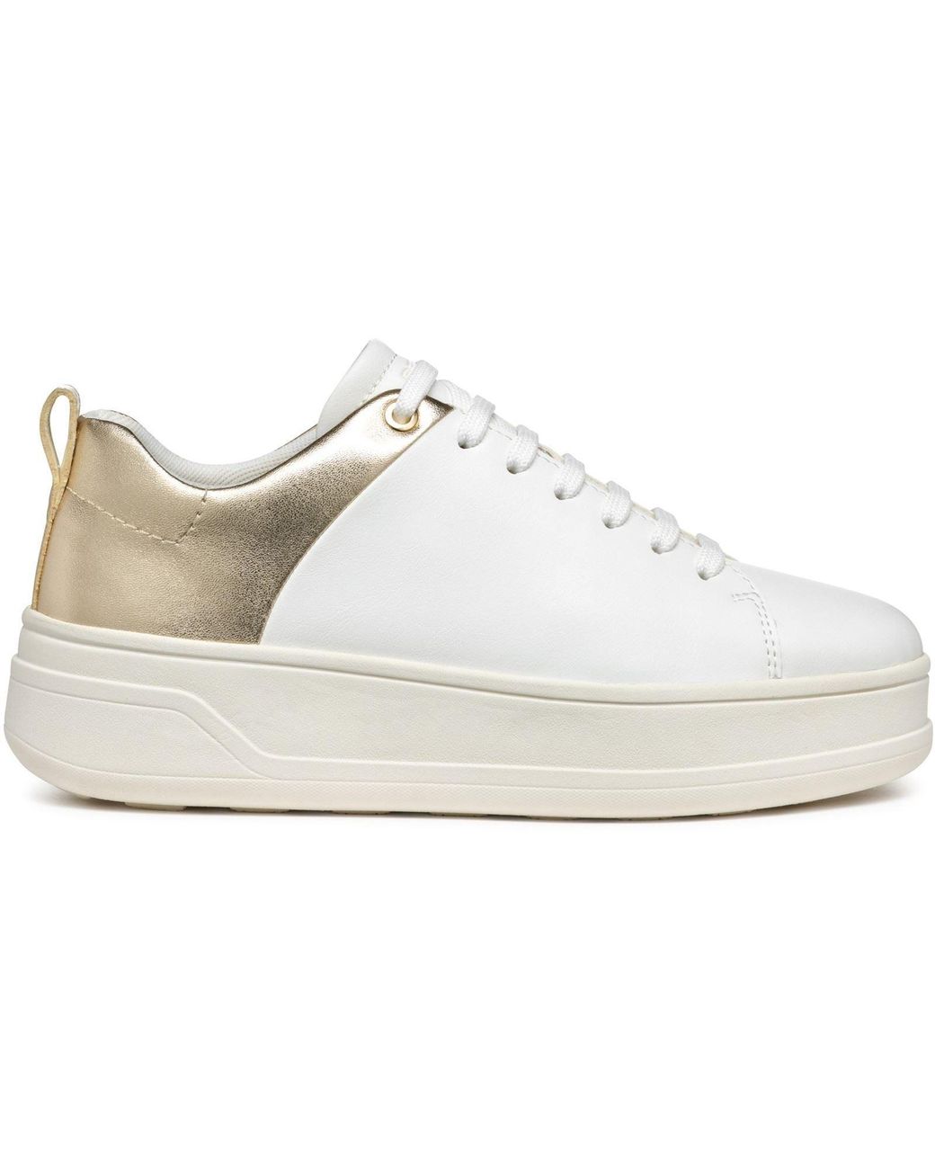 Geox White D Spherica Ecub-2 Trainers
