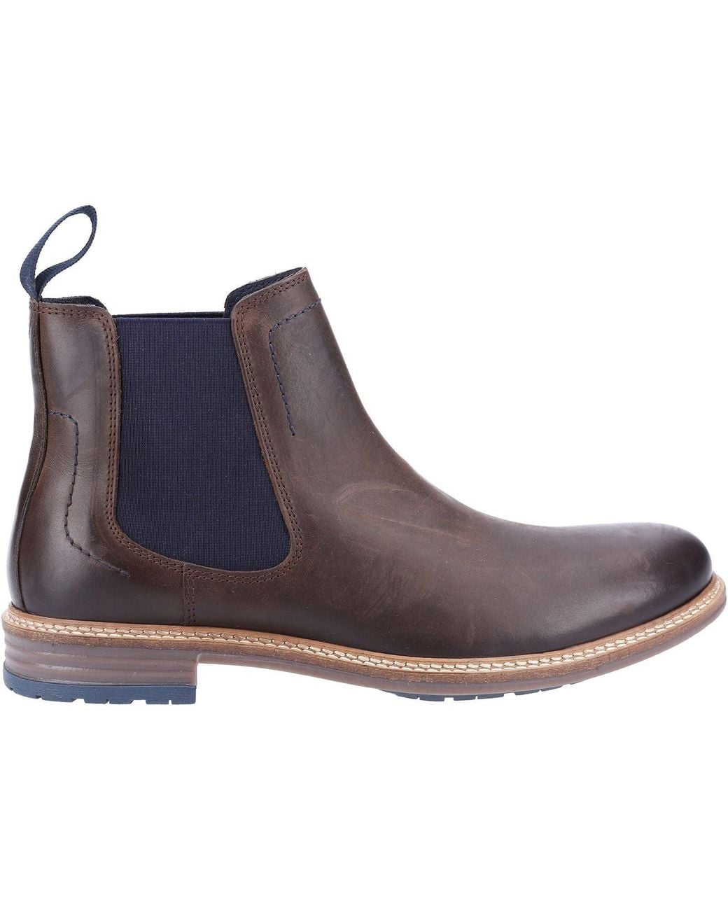 Hush Puppies Brown Justin Chelsea Leather Boots for men