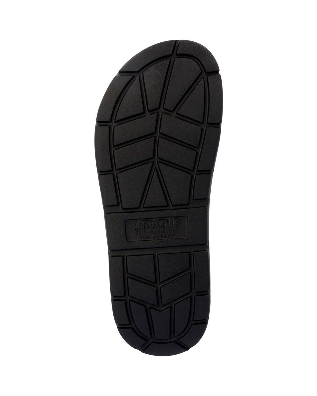 XtraTuf Black Apres Fish Synthetic Slides for men