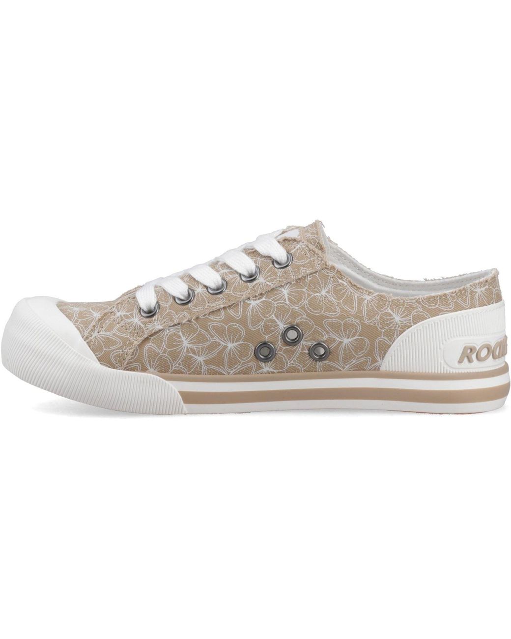 Rocket Dog Gray Jazzin Mariposa Textile Trainers