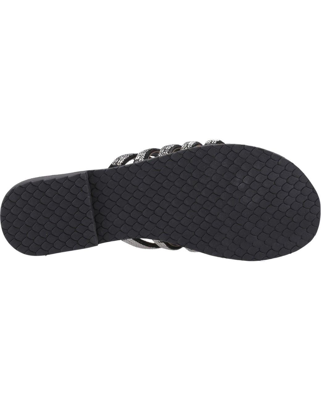 Hush Puppies Black Paris Slide Suede Sandals