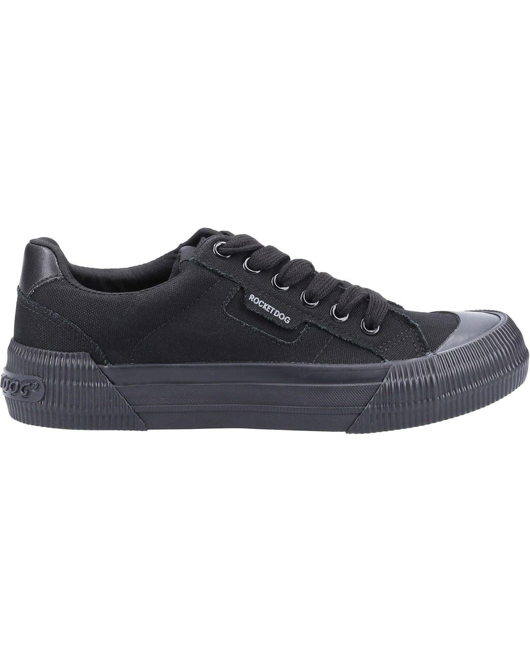 Rocket Dog Black Cheery Canvas Trainers
