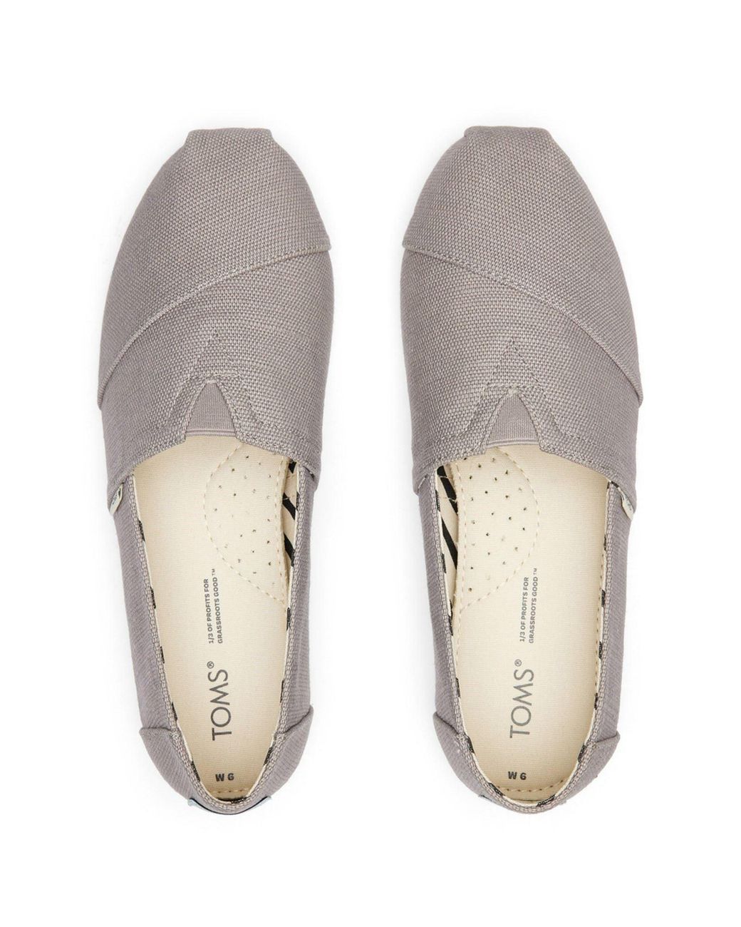TOMS Gray Alpargata Jute Morning Dove Espadrilles