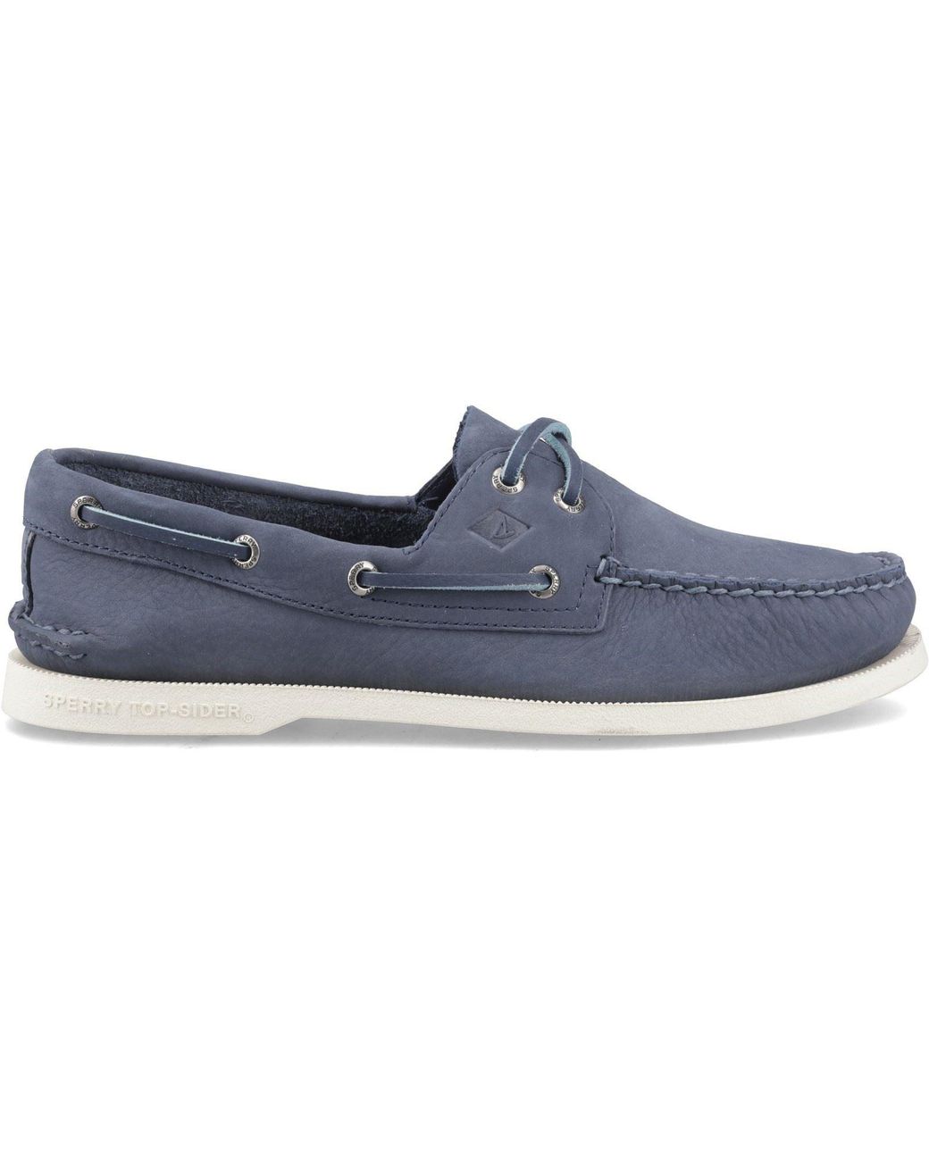 Sperry Top-Sider Blue Authentic 2 Eye Leather Boat Shoes for men