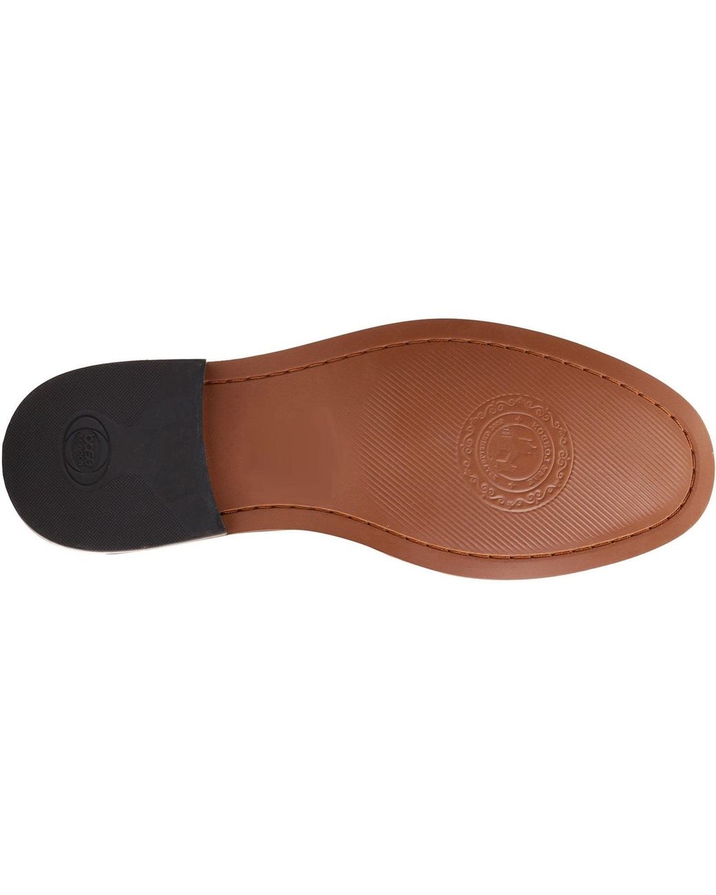 Base London Brown Garfield Leather Burnt Loafers for men