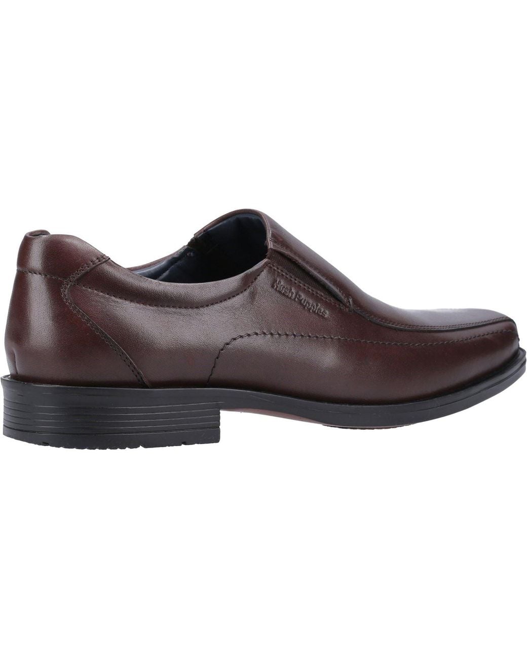 Hush Puppies Brown Brody Leather Chocolate Slip-On Shoes for men