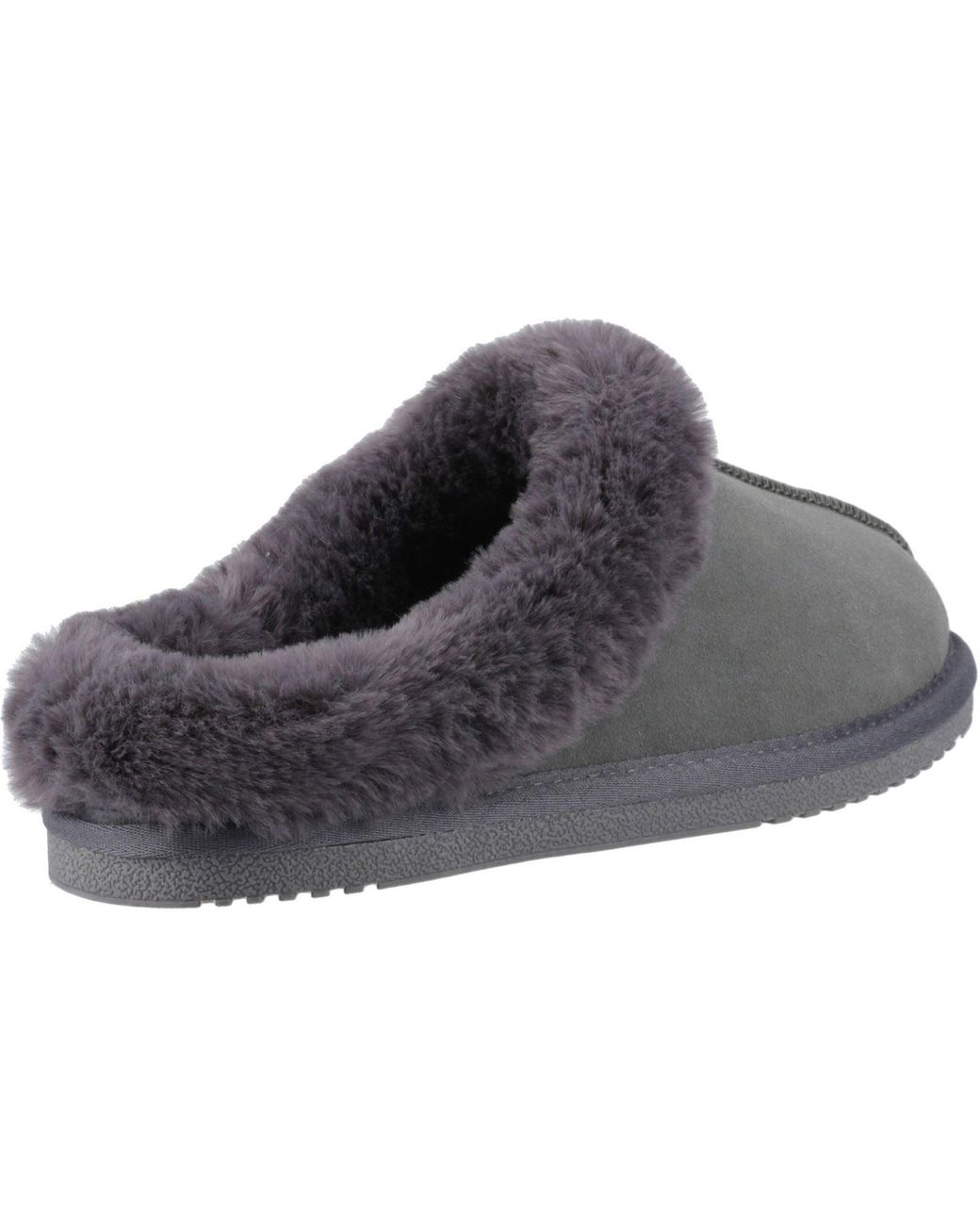 Hush Puppies Gray Amara Suede Slippers