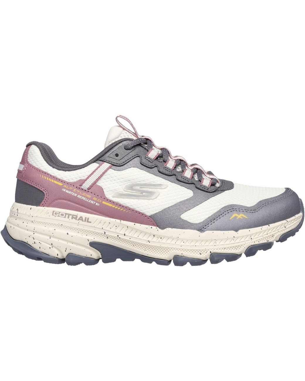 Skechers Blue Go Run Trail Altitude 2.0 Ravine Leather Trainers