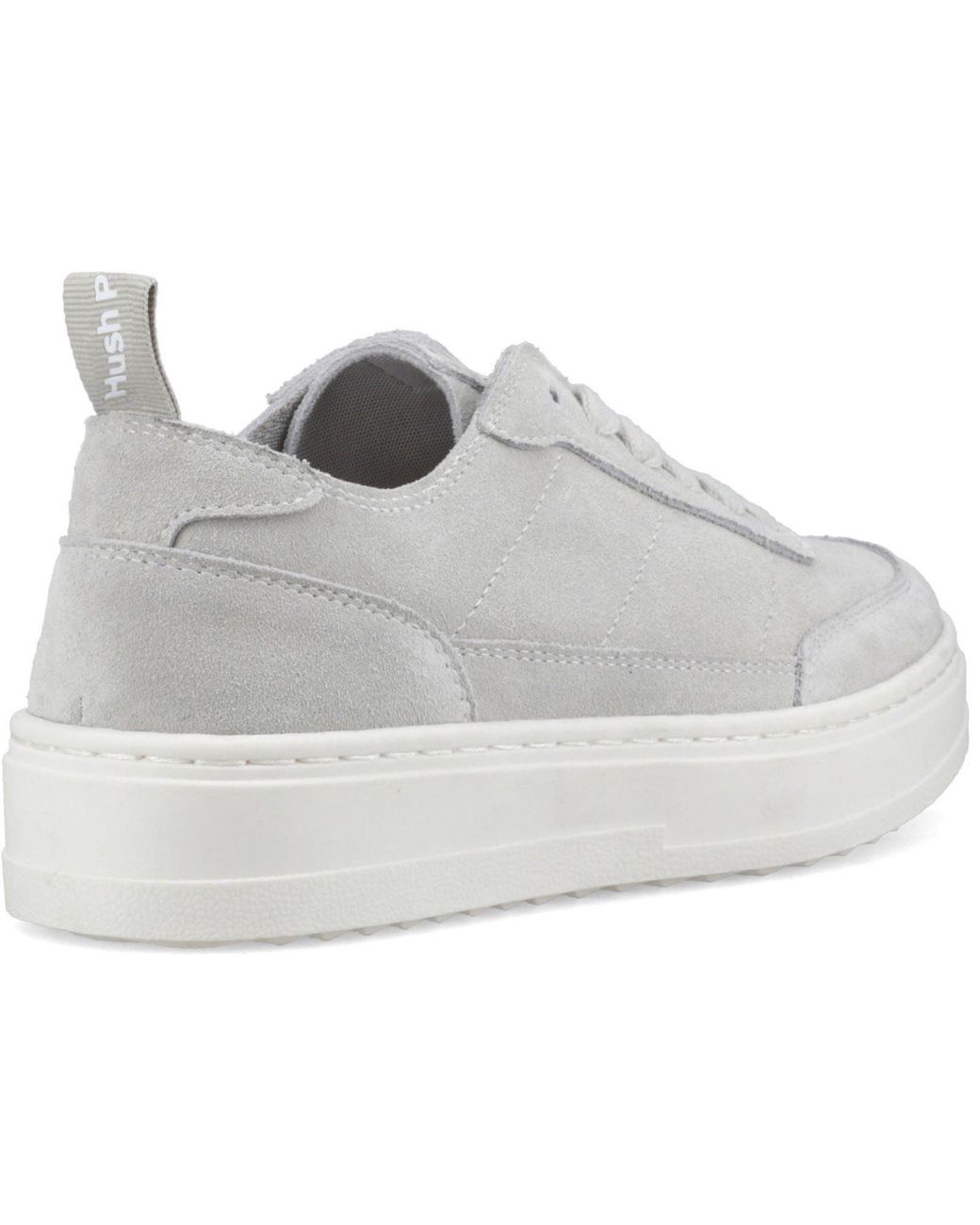 Hush Puppies Gray Nesta Leather Standard Trainers