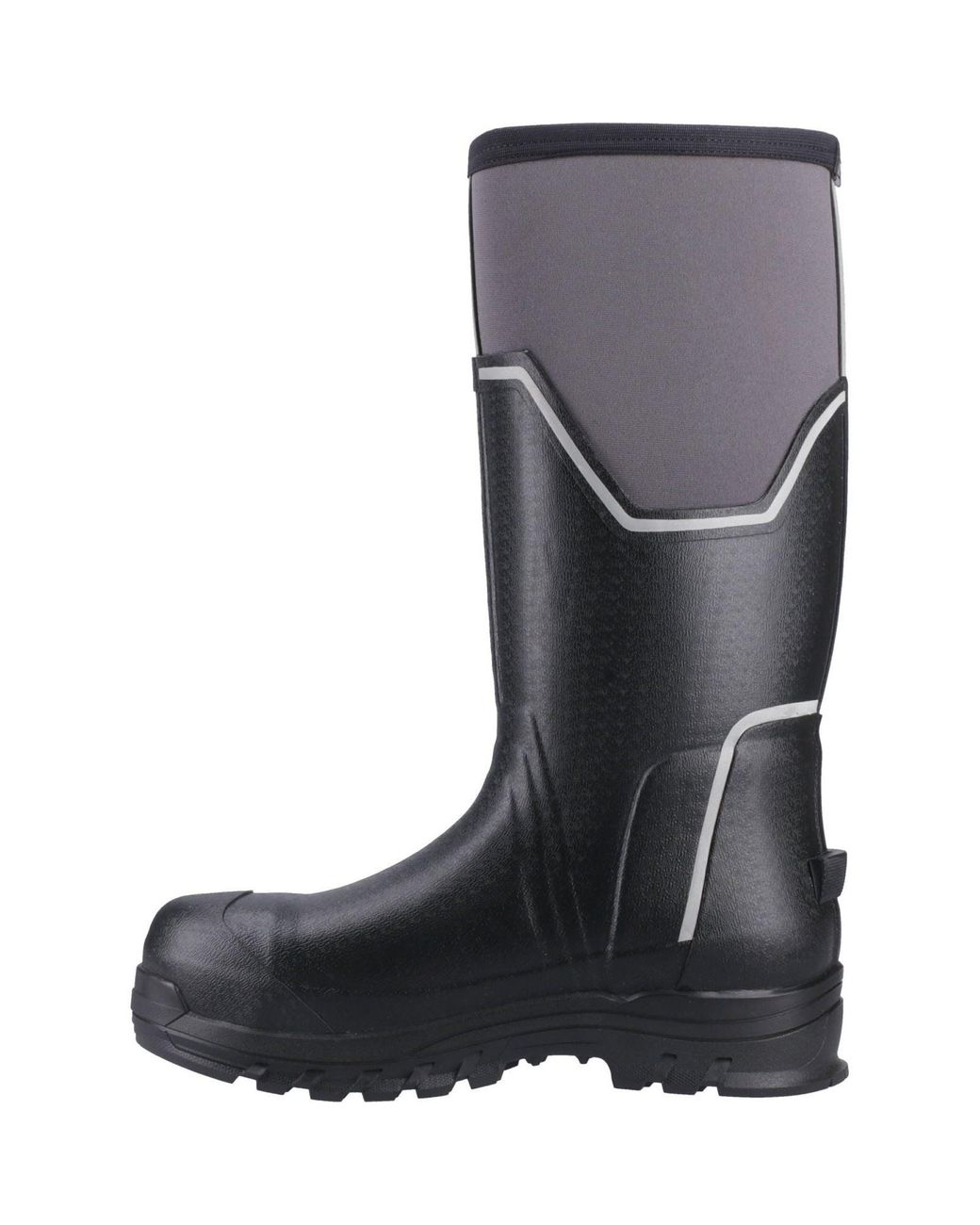 Muck Boot Black Grit S5 Rubber Wellington Boots for men