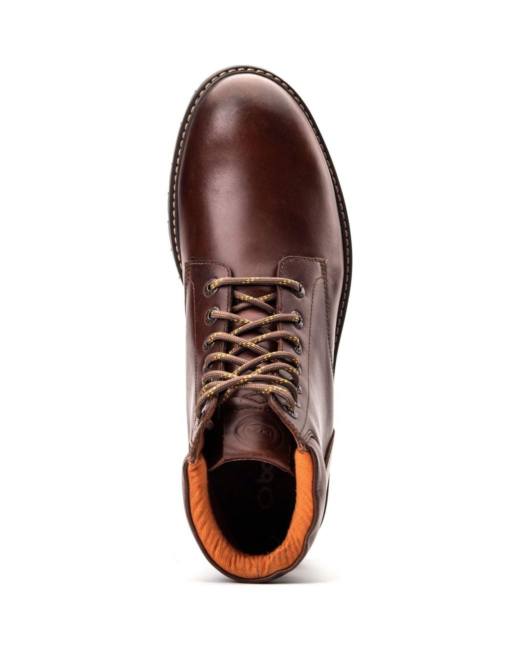 Base London Brown Nickel Leather Ankle Boots