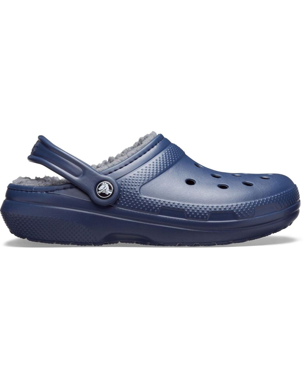 CROCSTM Blue Classic Lined Synthetic/Charcoal Clogs