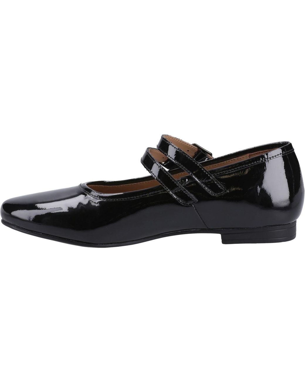 Hush Puppies Black Nancy Mary Jane Leather Flats