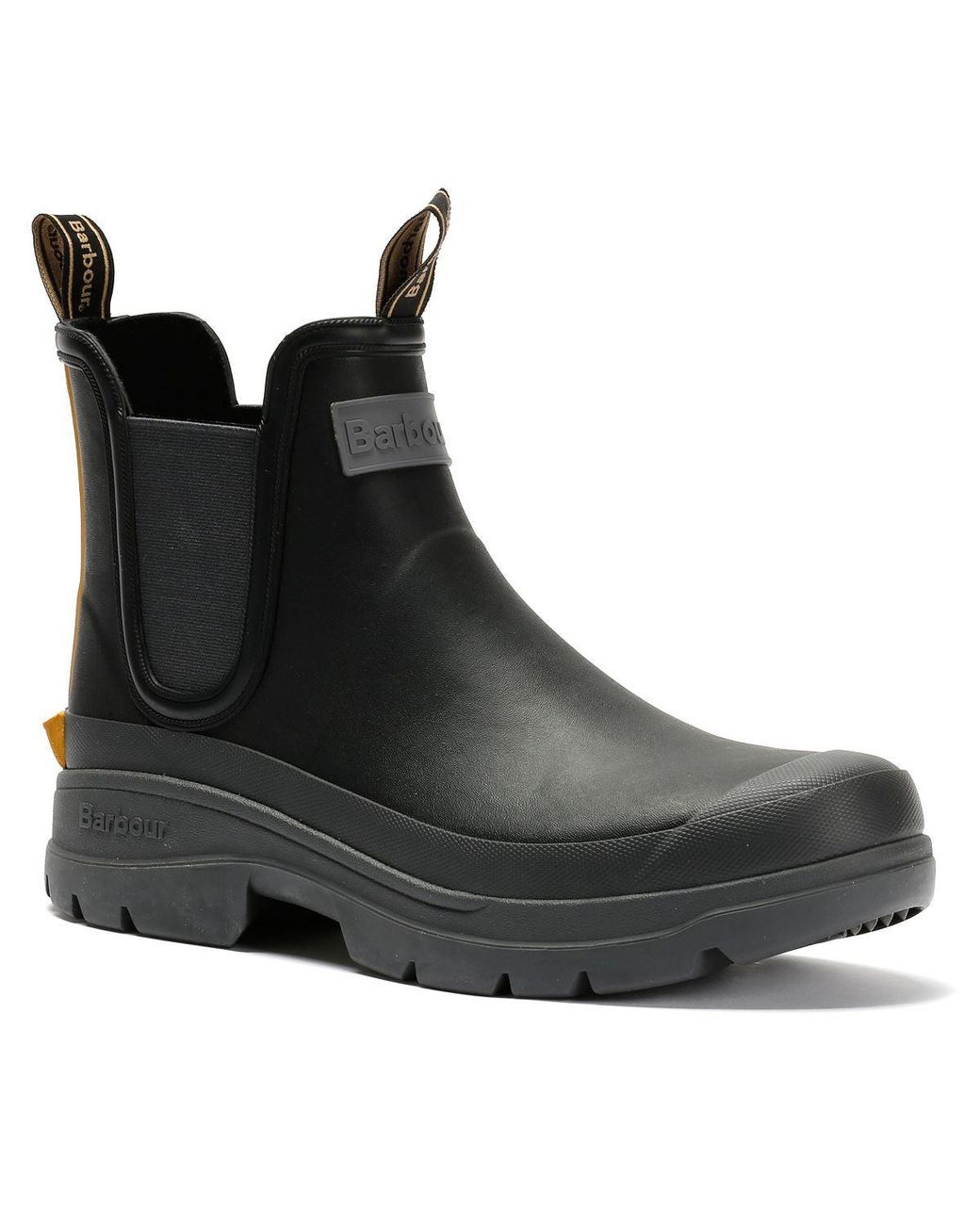 Barbour Blue Nimbus Chelsea /Ochre Wellington Boots for men