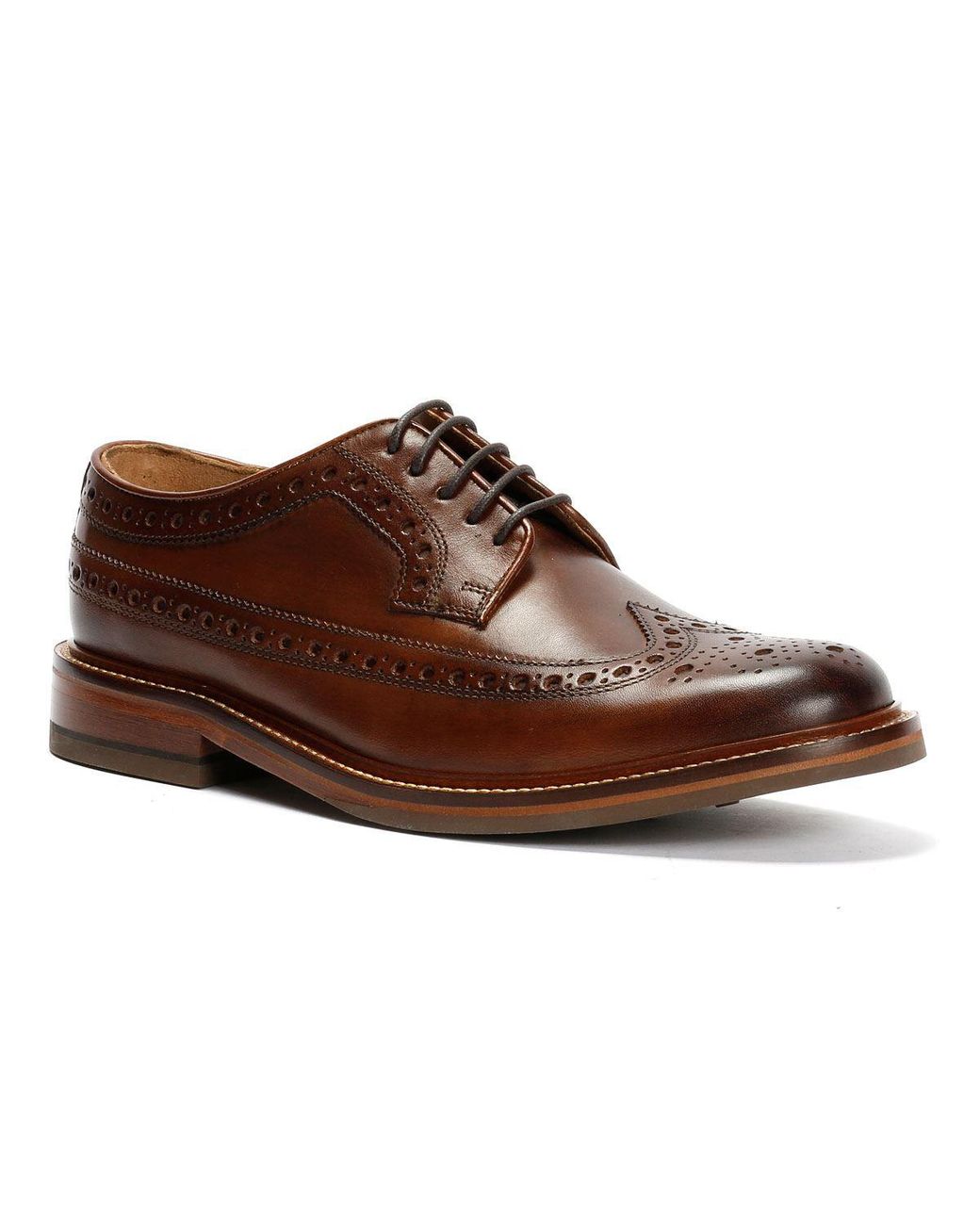 Chapman & Moore Brown Longwing Brogue Country Leather Choco Shoes for men
