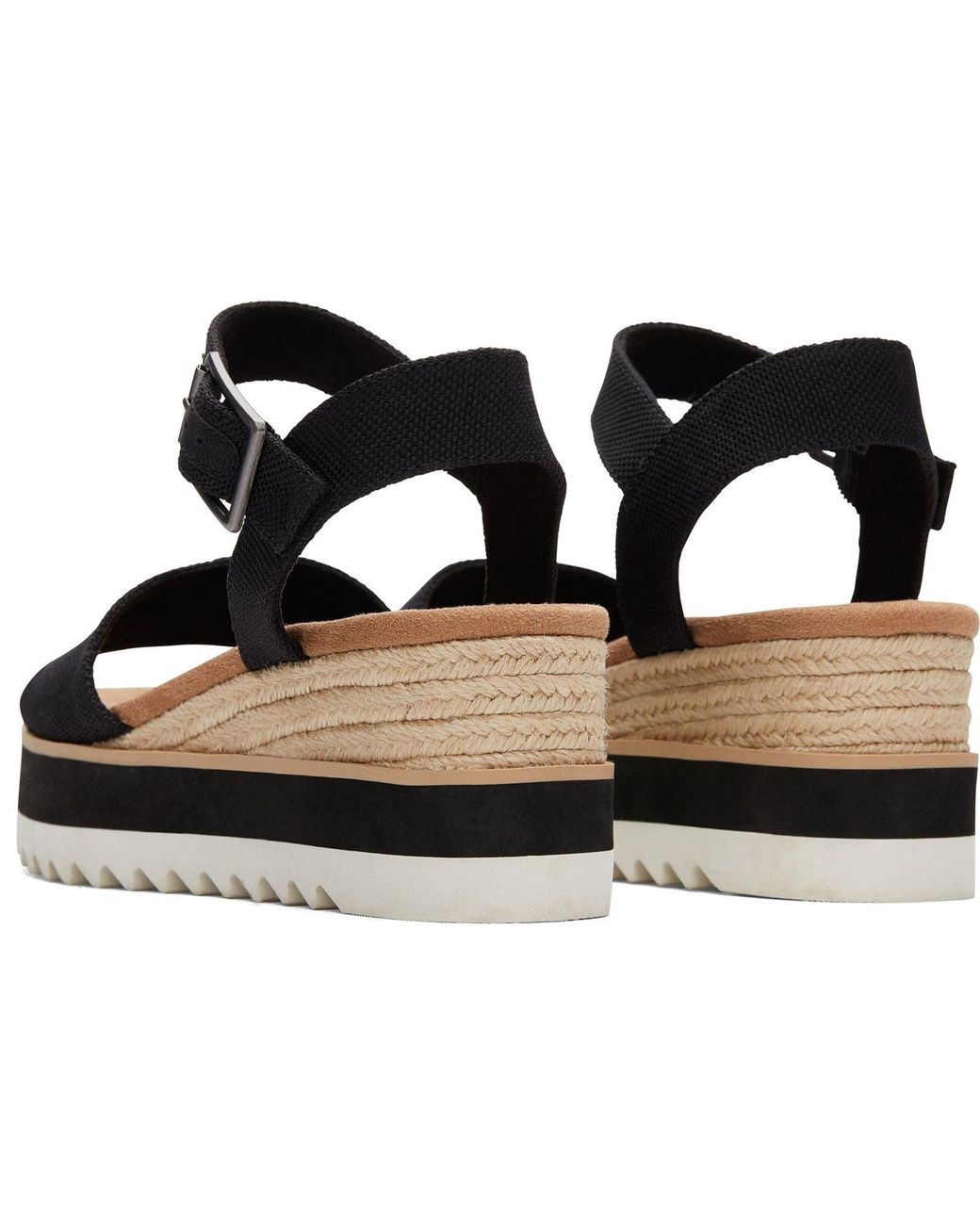TOMS Black Diana Wedges