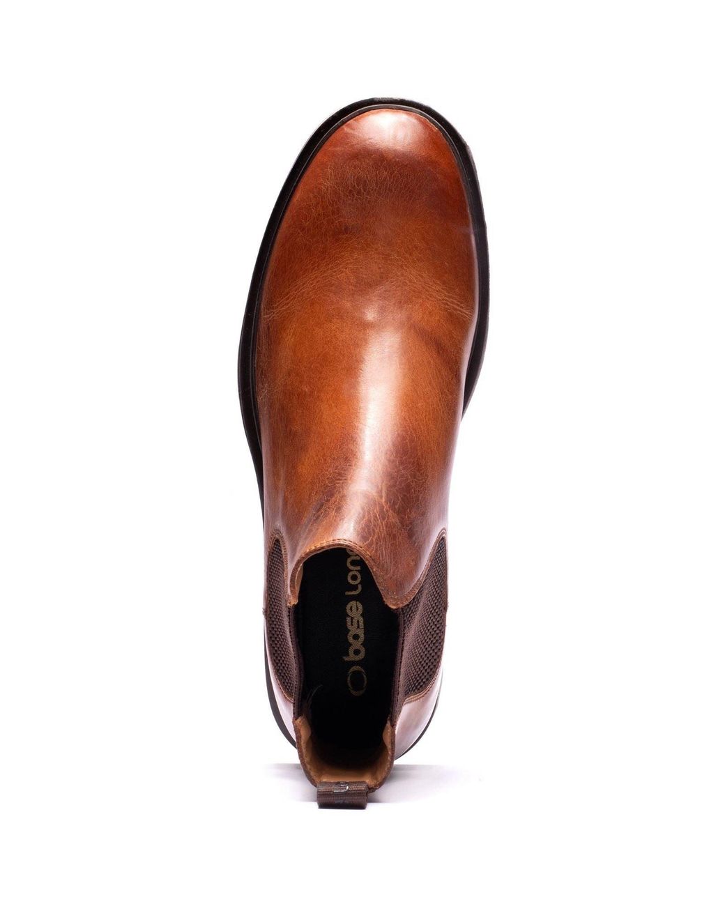 Base London Brown Roebuck Leather Boots for men