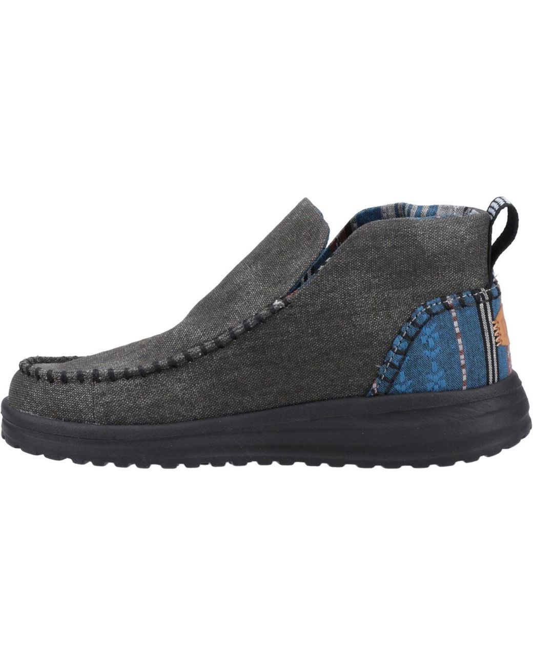 HeyDude Black Denny Cotton Boots
