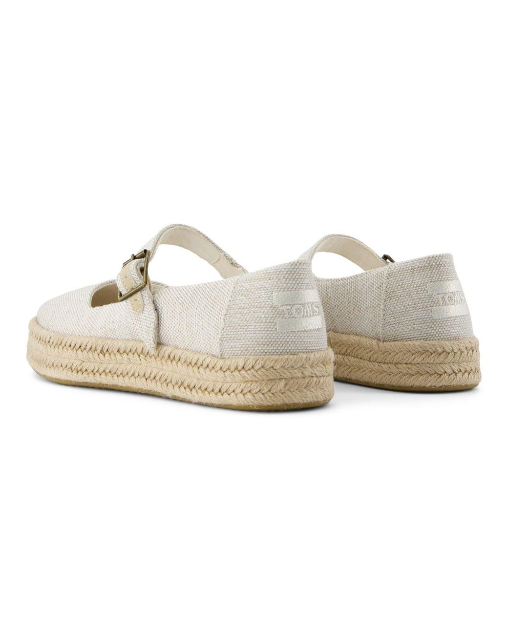 TOMS Metallic Carolina Mary Jane Nylon Espadrilles