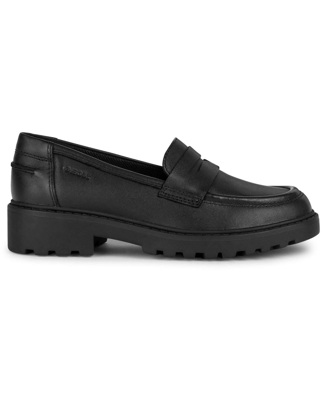 Geox Black J Casey G. C Leather Loafers