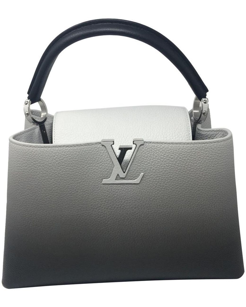 Louis Vuitton Capucines Limited Edition Gray And Black Outside